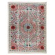 New Silk Embroidery Suzani Textille. Traditional Handmade Uzbek Bed Cover. 6.3 x 8 Ft (190 x 245 cm)