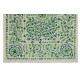 New Silk Embroidery Suzani Textille. Traditional Handmade Uzbek Bed Cover. 6.3 x 8 Ft (190 x 245 cm)