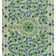 New Silk Embroidery Suzani Textille. Traditional Handmade Uzbek Bed Cover. 6.3 x 8 Ft (190 x 245 cm)