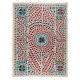 New Silk Embroidery Suzani Textille. Traditional Handmade Uzbek Bed Cover. 6.3 x 8.3 Ft (192 x 250 cm)