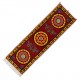 Silk Hand Embroidered Table Runner, Vintage Suzani Wall Hanging from Uzbekistan. 2.3 x 7.4 Ft (70 x 225 cm)