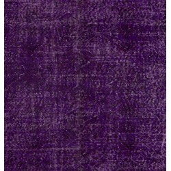 Purple Overdyed Rug, Mid-Century Handmade Central Anatolian Carpet. 5 x 9 Ft (155 x 277 cm)