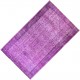 Purple Overdyed Rug, Mid-Century Handmade Central Anatolian Carpet. 5.6 x 9 Ft (170 x 275 cm)