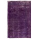 Distressed Purple Overdyed Area Rug, Large Vintage Handmade Carpet from Turkey. 6.9 x 10.2 Ft (210 x 310 cm)