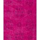 Fuchsia Pink Overdyed Vintage Handmade Anatolian Accent Rug with Floral Design. 4 x 6.6 Ft (119 x 200 cm)