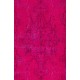 Fuchsia Pink Overdyed Rug with Floral Design, Vintage Handmade Carpet from Turkey. 4 x 7 Ft (120 x 216 cm)