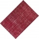 Distressed Red Overdyed Rug, 1960s Hand-Knotted Central Anatolian Carpet. 5.6 x 9 Ft (168 x 275 cm)