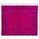Pink Overdyed Rug, Vintage Handmade Carpet from Turkey. 5.7 x 9.3 Ft (171 x 283 cm)