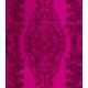 Pink Overdyed Rug, Vintage Handmade Carpet from Turkey. 6 x 9.8 Ft (180 x 297 cm)