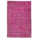 Pink Overdyed Rug, Vintage Handmade Carpet from Turkey. 6 x 9 Ft (183 x 275 cm)