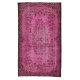 Pink Overdyed Rug, Vintage Handmade Carpet from Turkey. 6 x 10.2 Ft (183 x 308 cm)