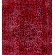 Red Overdyed Rug for Modern Interiors, 1960s Hand-Knotted Central Anatolian Carpet. 6.2 x 9.9 Ft (187 x 300 cm)