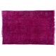 Fuchsia Pink Overdyed Rug, Vintage Handmade Carpet from Turkey. 7 x 10.4 Ft (213 x 315 cm)