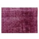 Distressed Red Overdyed Area Rug, 1960s Hand-Knotted Central Anatolian Carpet. 9 x 13 Ft (275 x 395 cm)