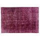 Distressed Red Overdyed Area Rug, 1960s Hand-Knotted Central Anatolian Carpet. 9 x 13 Ft (275 x 395 cm)