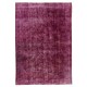 Distressed Red Overdyed Area Rug, 1960s Hand-Knotted Central Anatolian Carpet. 9 x 13 Ft (275 x 395 cm)