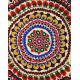 Silk Hand Embroidered Bed Cover, Vintage Suzani Wall Hanging from Uzbekistan. 4.5 x 12 Ft (135 x 364 cm)