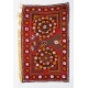 Silk Hand Embroidered Bed Cover, Vintage Suzani Wall Hanging from Uzbekistan. 4.6 x 7.3 Ft (138 x 220 cm)