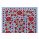 Silk Hand Embroidered Bed Cover, Vintage Suzani Wall Hanging from Uzbekistan. 4.6 x 6.6 Ft (140 x 200 cm)