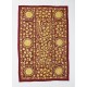 Silk Hand Embroidered Bed Cover, Vintage Suzani Wall Hanging from Uzbekistan. 4.8 x 6.9 Ft (145 x 210 cm)