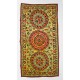 Silk Hand Embroidered Bed Cover, Vintage Suzani Wall Hanging from Uzbekistan. 4.9 x 9.4 Ft (147 x 285 cm)