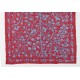Silk Hand Embroidered Bed Cover, Vintage Suzani Wall Hanging from Uzbekistan. 5 x 7.3 Ft (150 x 220 cm)