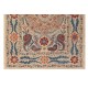 Silk Hand Embroidered Bed Cover, Vintage Suzani Wall Hanging from Uzbekistan. 5 x 6.4 Ft (152 x 195 cm)