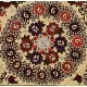 Silk Hand Embroidered Bed Cover, Vintage Suzani Wall Hanging from Uzbekistan. 5 x 6 Ft (155 x 185 cm)