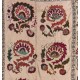 Silk Hand Embroidered Bed Cover, Vintage Suzani Wall Hanging from Uzbekistan. 5.3 x 7 Ft (160 x 212 cm)