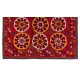 Silk Hand Embroidered Bed Cover, Vintage Suzani Wall Hanging from Uzbekistan. 5.8 x 6.4 Ft (175 x 195 cm)