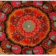 Silk Hand Embroidered Bed Cover, Vintage Suzani Wall Hanging from Uzbekistan. 5.8 x 9.4 Ft (175 x 285 cm)