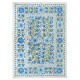 Silk Hand Embroidered Bed Cover, Vintage Suzani Wall Hanging from Uzbekistan. 6.4 x 8.4 Ft (195 x 253 cm)