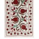 Silk Hand Embroidered Bed Cover, Vintage Suzani Wall Hanging from Uzbekistan. 1.7 x 6 Ft (50 x 185 cm)