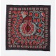 Square Silk Embroidery Suzani Wall Hanging, Vintage Handmade Uzbek Bed or Table Cover. 3 x 3 Ft (92 x 92 cm)