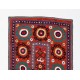Silk Hand Embroidered Bedspread, Vintage Suzani Wall Hanging from Uzbekistan. 3.2 x 5.3 Ft (96 x 160 cm)