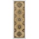 Hand-Knotted Vintage Turkish Runner Rug, Authentic Wool Hallway Runner. 3.7 x 11.5 Ft (111 x 350 cm)