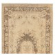 Vintage Hand-Knotted Central Anatolian Rug, Turkish Antique Washed Mid-Century Carpet. 3.7 x 6.7 Ft (112 x 204 cm)