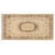 Vintage Hand-Knotted Central Anatolian Rug, Turkish Antique Washed Mid-Century Carpet. 3.7 x 6.7 Ft (112 x 204 cm)
