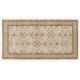 Authentic Vintage Handmade Turkish Oushak Accent Rug, Ca 1940. 3.7 x 6.8 Ft (112 x 207 cm)
