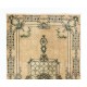 Authentic Vintage Handmade Turkish Oushak Accent Rug, circa 1960. 3.8 x 6.7 Ft (113 x 202 cm)