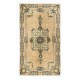 Authentic Vintage Handmade Turkish Oushak Accent Rug, circa 1960. 3.8 x 6.7 Ft (113 x 202 cm)