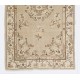 Antique Washed Turkish Accent Rug, Vintage Handmade Art Deco Chinese Design Carpet. 3.8 x 6.8 Ft (113 x 206 cm)