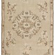 Antique Washed Turkish Accent Rug, Vintage Handmade Art Deco Chinese Design Carpet. 3.8 x 6.8 Ft (113 x 206 cm)