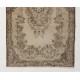 Antique Washed Mid-Century Handmade Turkish Oushak Accent Rug. 3.8 x 6.8 Ft (115 x 207 cm)