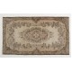 Antique Washed Mid-Century Handmade Turkish Oushak Accent Rug. 3.8 x 6.8 Ft (115 x 207 cm)