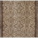 Turkish Oushak Accent Rug with Floral Design, Traditional Hand-Knotted 1960s Carpet. 3.9 x 6.8 Ft (116 x 205 cm)