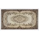 Vintage Handmade Turkish Oushak Accent Rug with Medallion Design. 3.9 x 7 Ft (116 x 212 cm)
