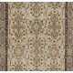 Turkish Handmade Vintage Rug with Floral Design, Art for the Floor. 3.9 x 6.8 Ft (117 x 207 cm)