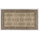 Turkish Handmade Vintage Rug with Floral Design, Art for the Floor. 3.9 x 6.8 Ft (117 x 207 cm)