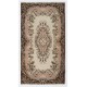 Turkish Handmade Vintage Rug, Ideal for Office and Home Decor. 3.9 x 7 Ft (117 x 215 cm)